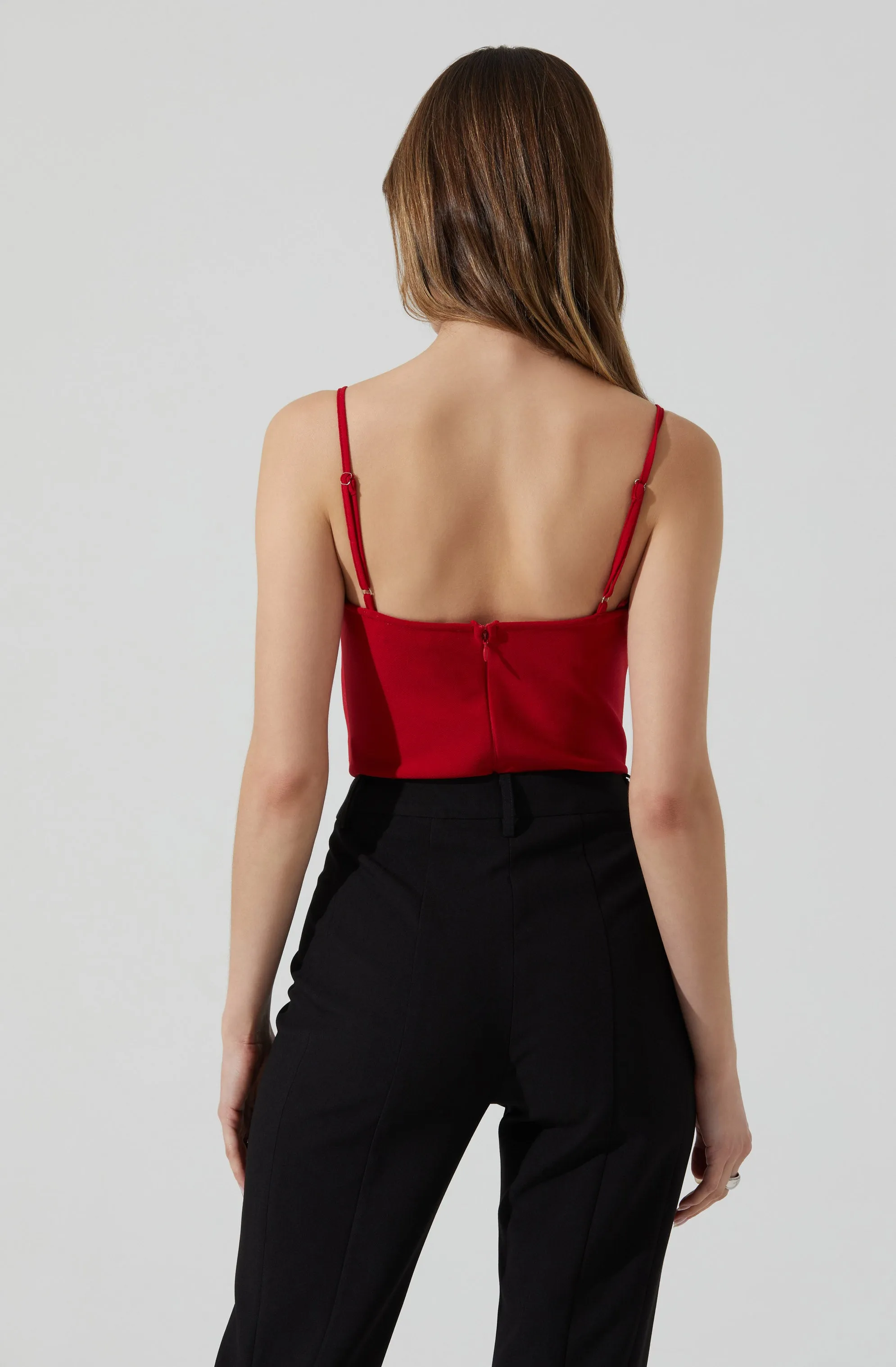 Adana Bow Detail Bustier Top