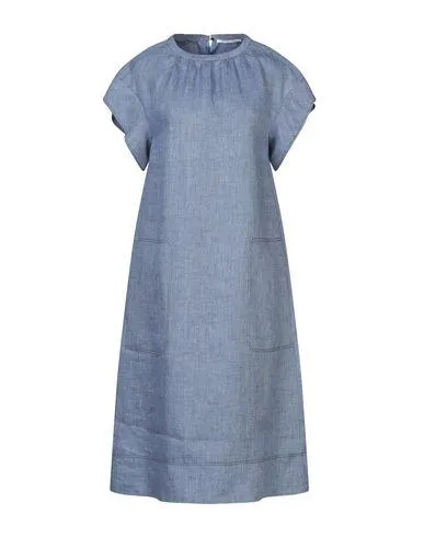 Agnona Women 3/4 length dress Slate blue 10 UK