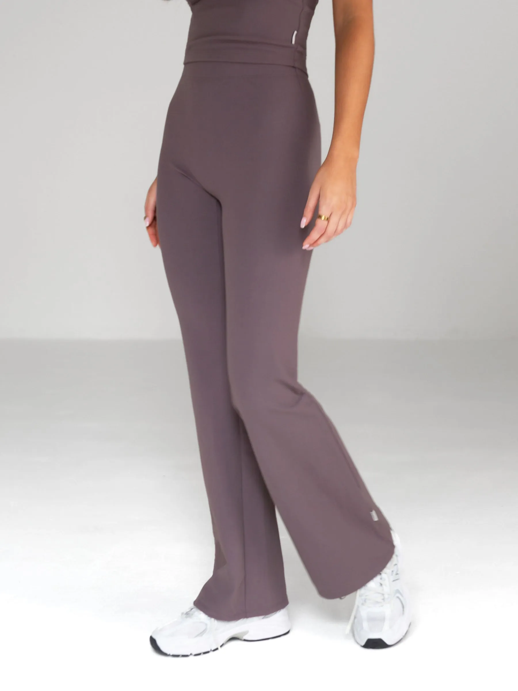 Alessia Flared Trousers - Mocha