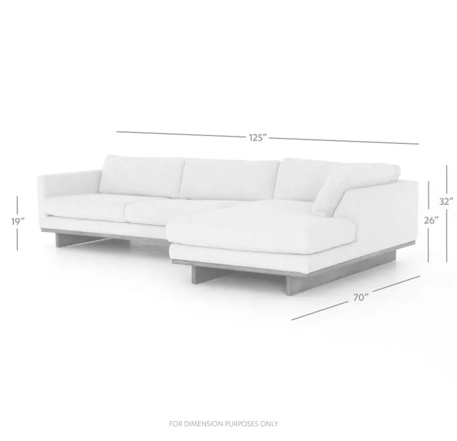 Alpine 2 Piece Sofa with Right Chaise