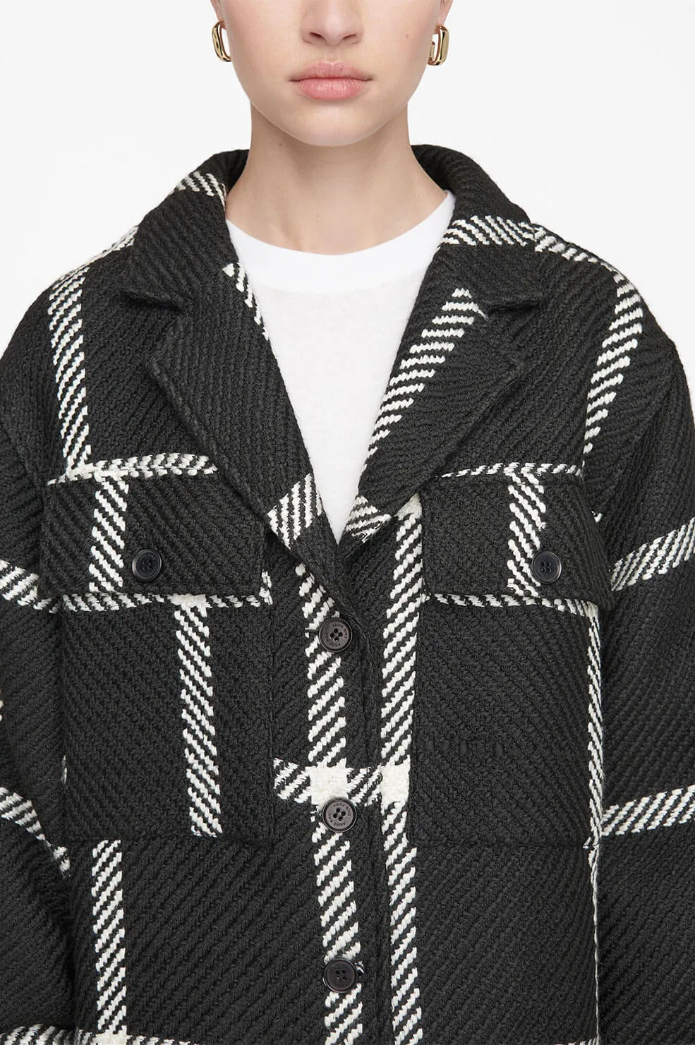 Anine Bing - Flynn Jacket in Black Check