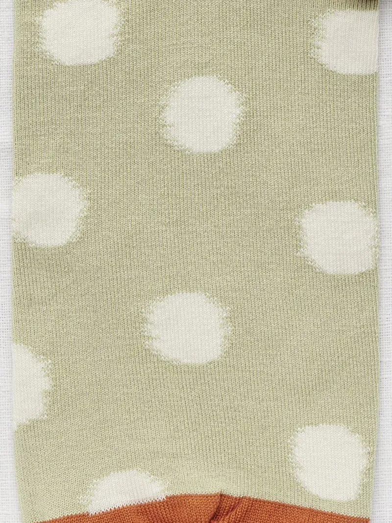 Ankle Socks Sage Polka Dot