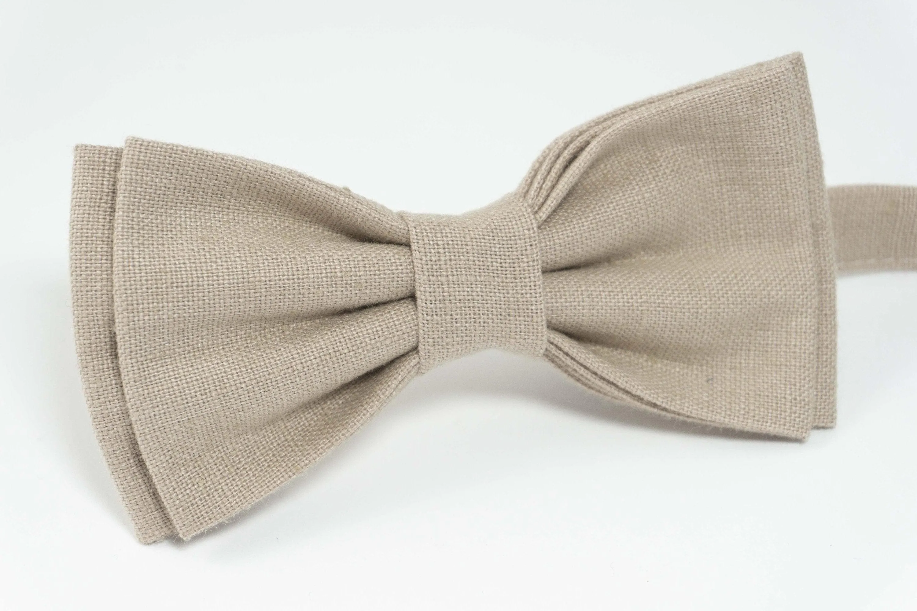 Beige color bow tie