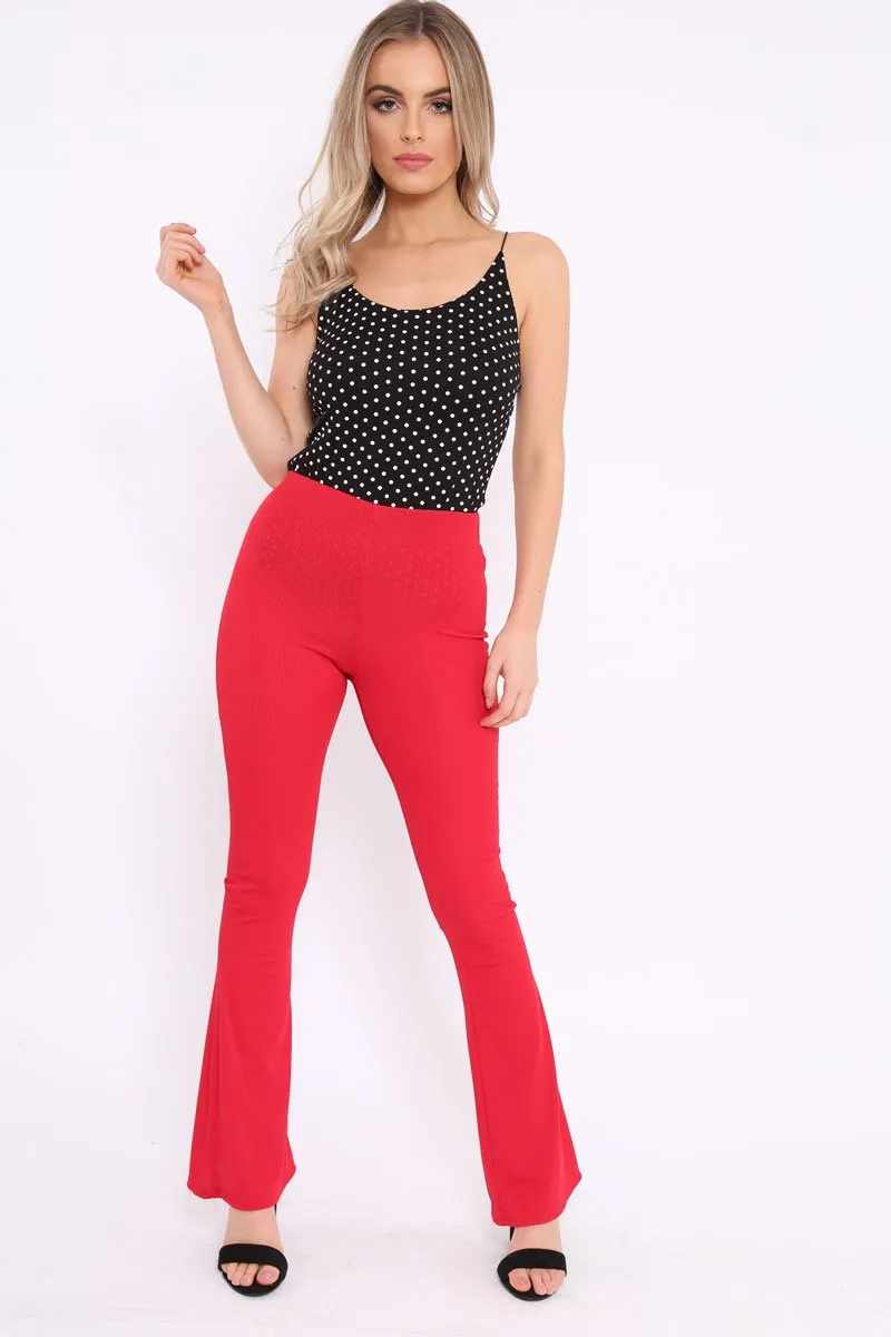 Black Polka Dot Bodysuit - Tari