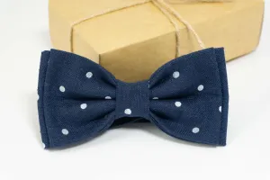 Blue polka dot Bow Tie