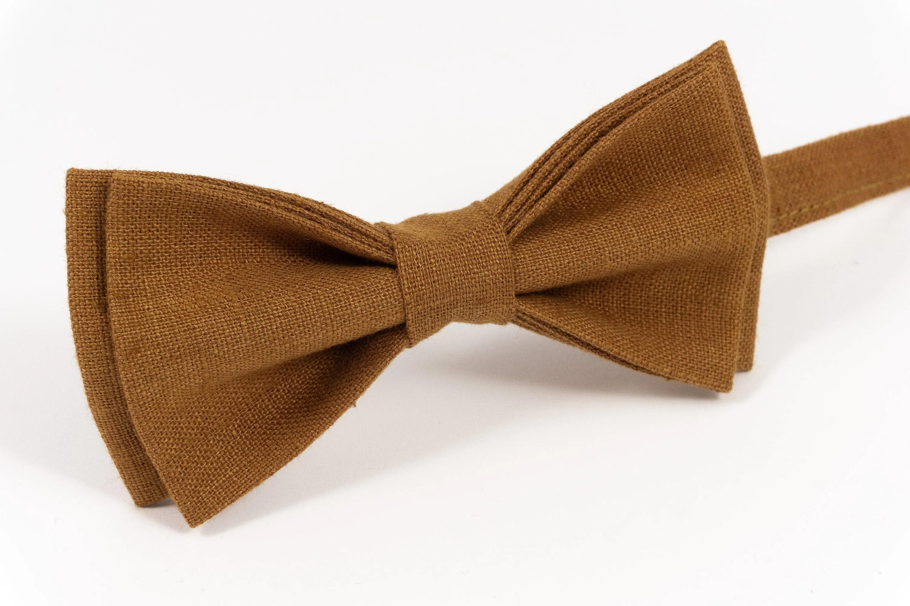 Boys bow Tie  in CINNAMON Wedding bow tie Groom bow tie