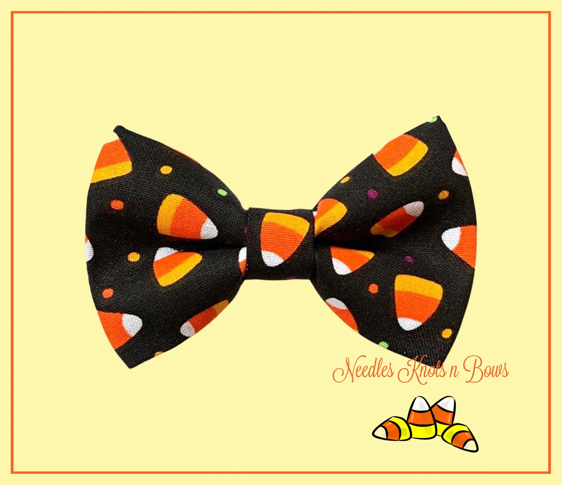 Candy Corn Halloween Bow Tie, Harvest, Fall