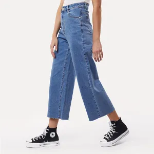 Charlie High Rise Wide Leg Jean - Heritage Blue