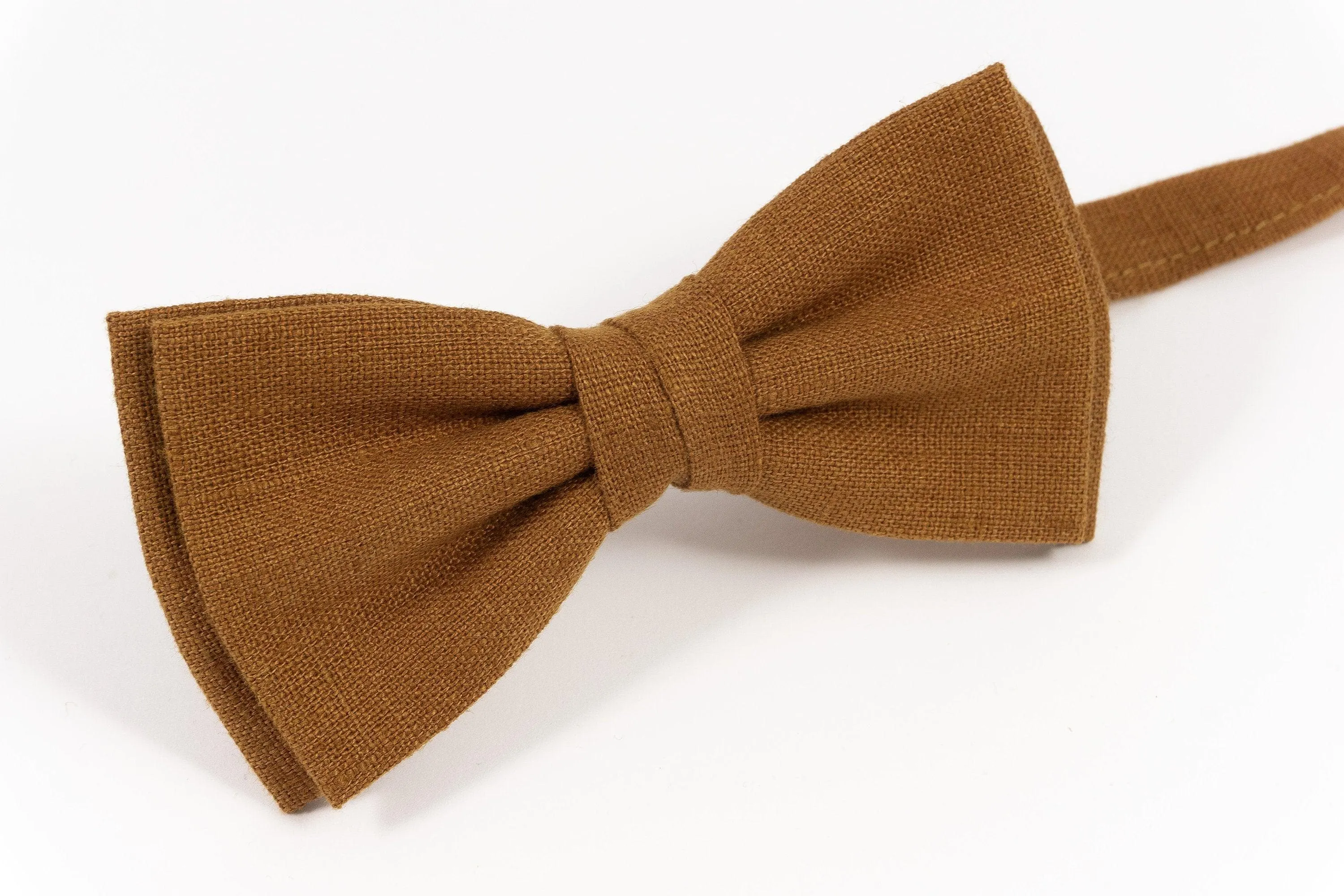 CINNAMON groom wedding bow tie Brown bow tie