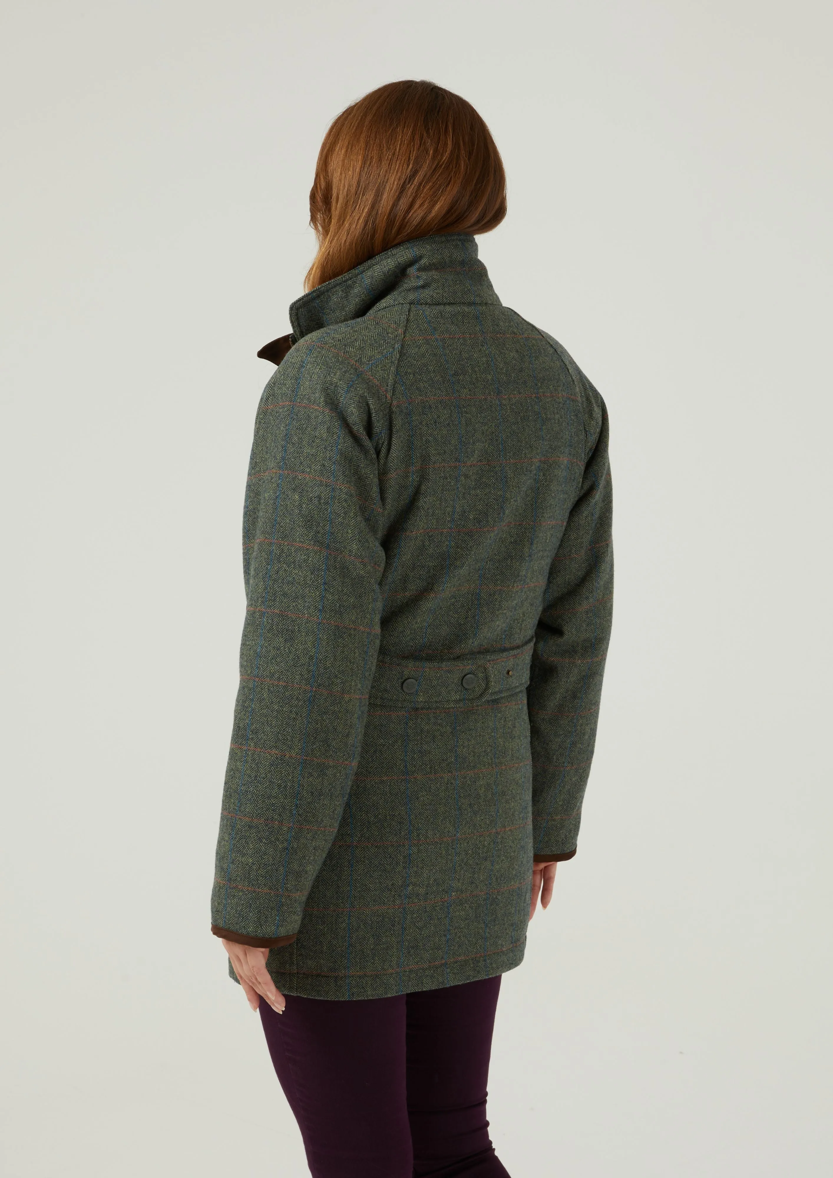 Womens Spruce Tweed Shooting Coat - Shooting Fit