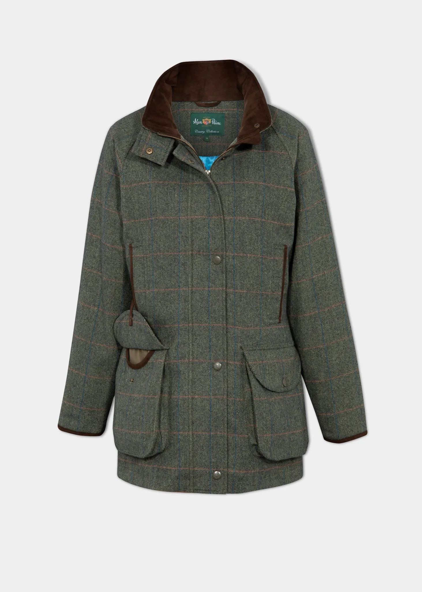 Womens Spruce Tweed Shooting Coat - Shooting Fit