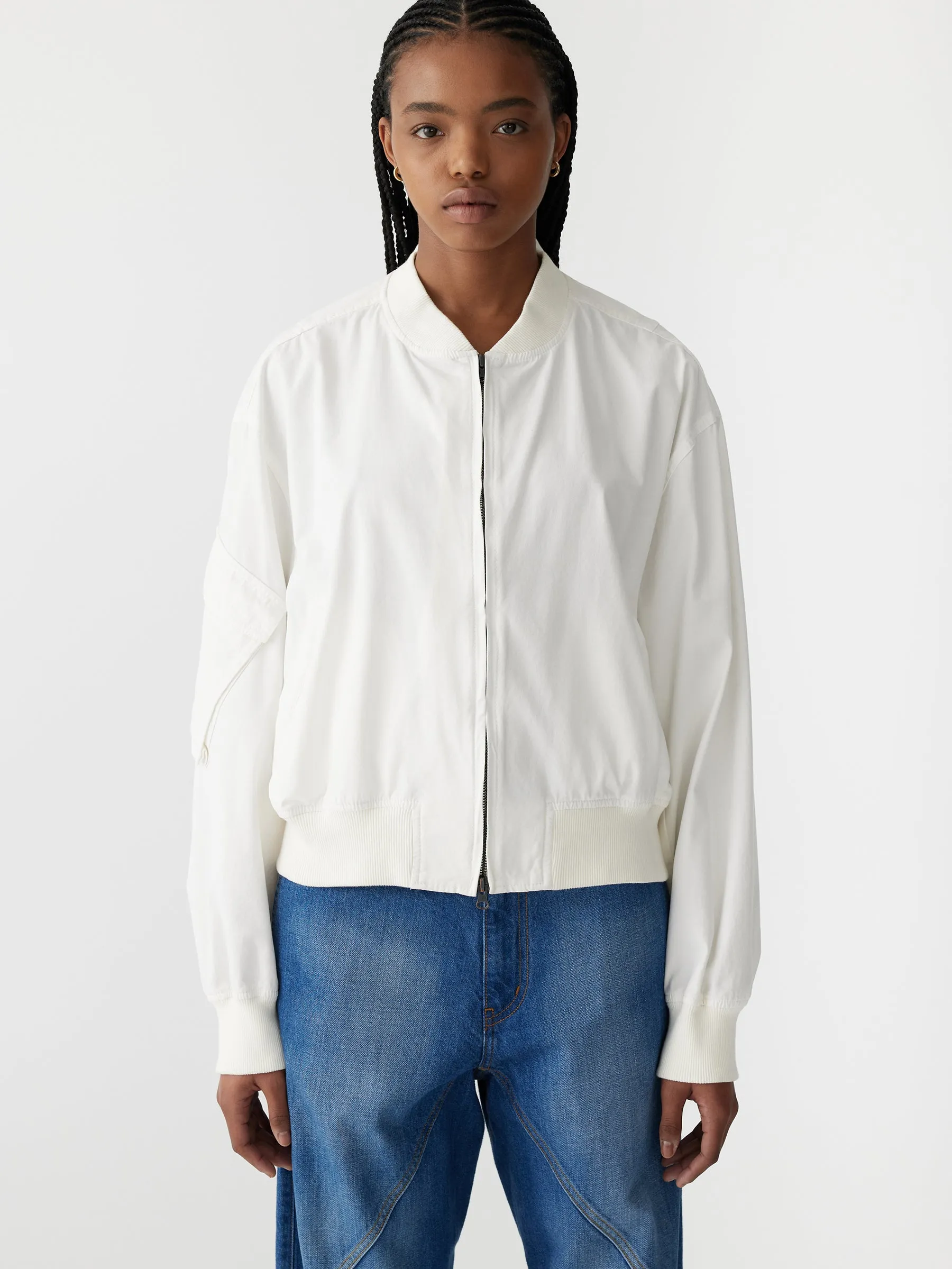 cotton canvas bomber