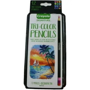 Crayola Signature Tri Color Pencils, Set of 12