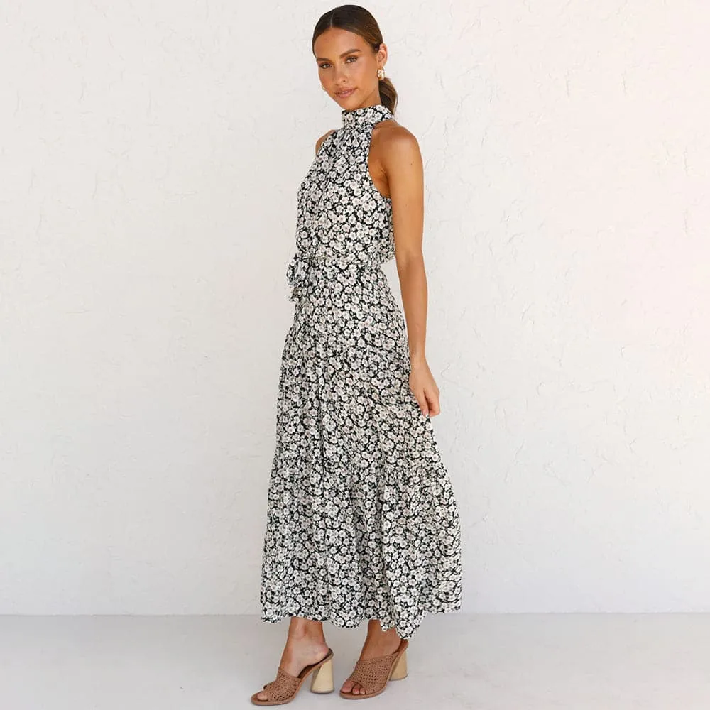 DressBetty - Polka Dot Print Women Bohemian Maxi Dress