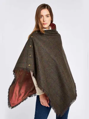 DUBARRY Hazelwood Ladies Tweed Poncho - Hemlock