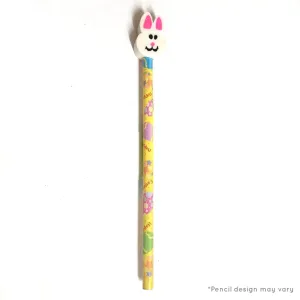 Easter Bunny Face Eraser with Pencil