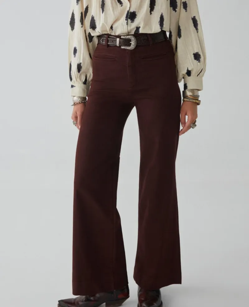 Maison Hotel Viva Megalia Brick Brown Trousers - UK12