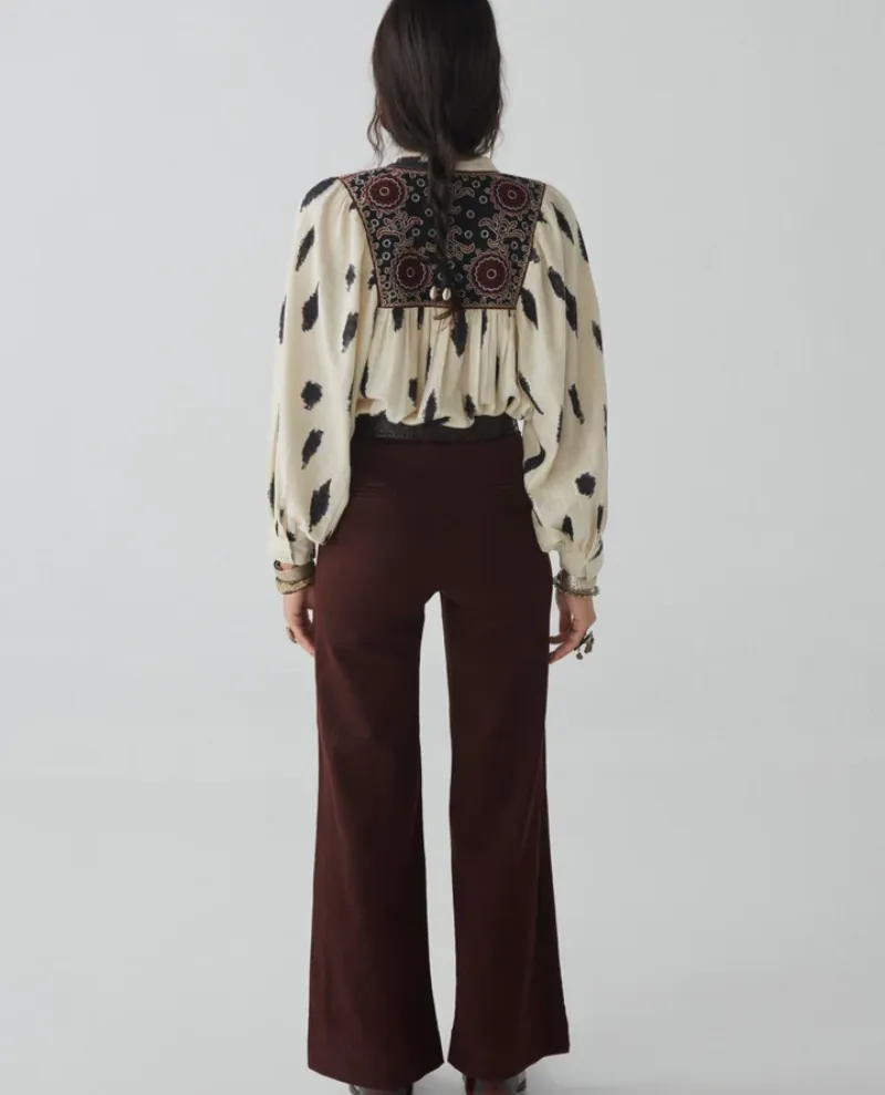 Maison Hotel Viva Megalia Brick Brown Trousers - UK12