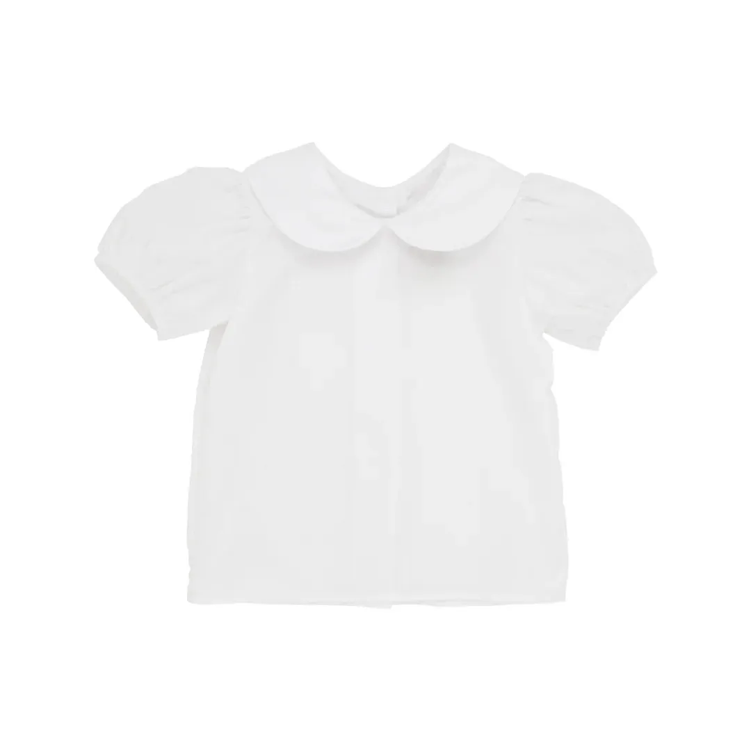 Maude's Peter Pan Collar Shirt & Onesie (Short Sleeve Woven)
Worth Avenue White