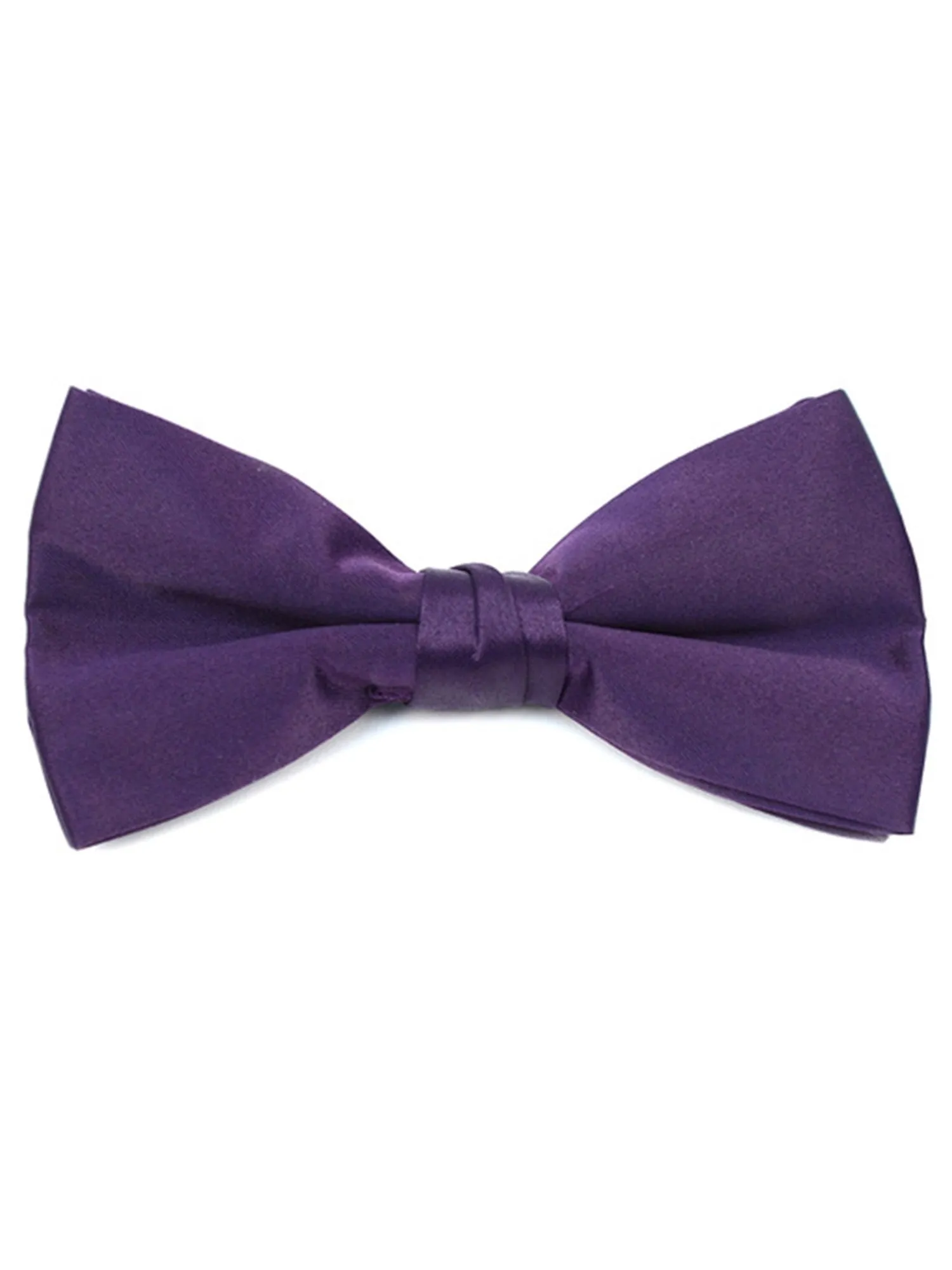 Men's Pre-tied Adjustable Length Bow Tie - Formal Tuxedo Solid Color