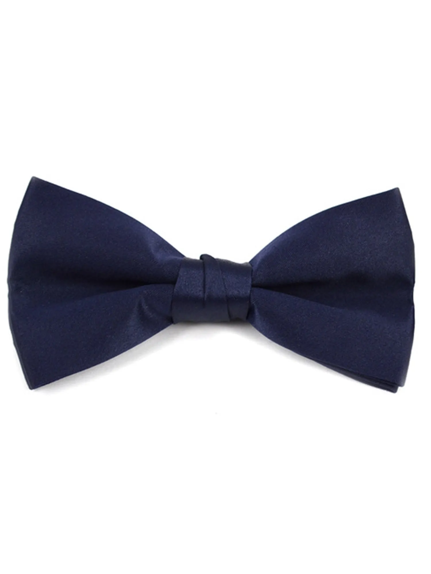 Men's Pre-tied Adjustable Length Bow Tie - Formal Tuxedo Solid Color