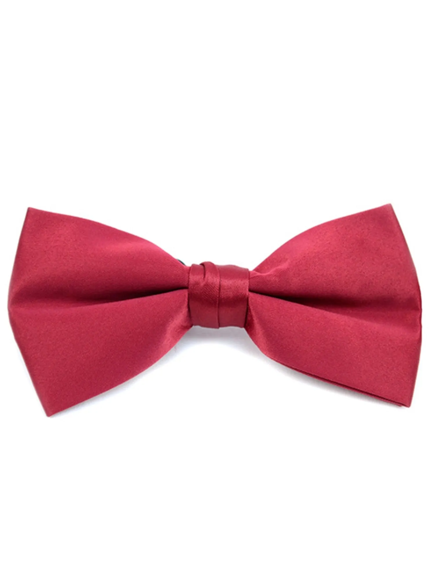 Men's Pre-tied Adjustable Length Bow Tie - Formal Tuxedo Solid Color