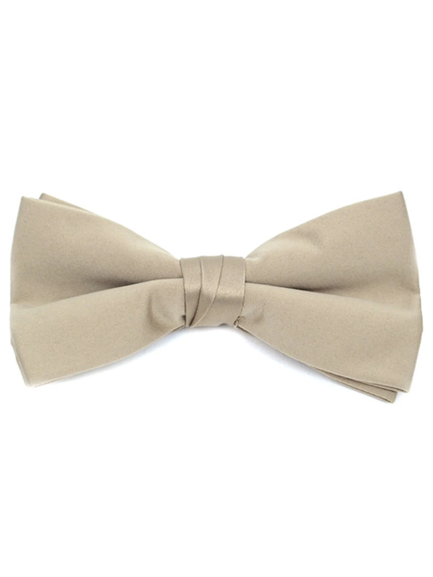 Men's Pre-tied Adjustable Length Bow Tie - Formal Tuxedo Solid Color