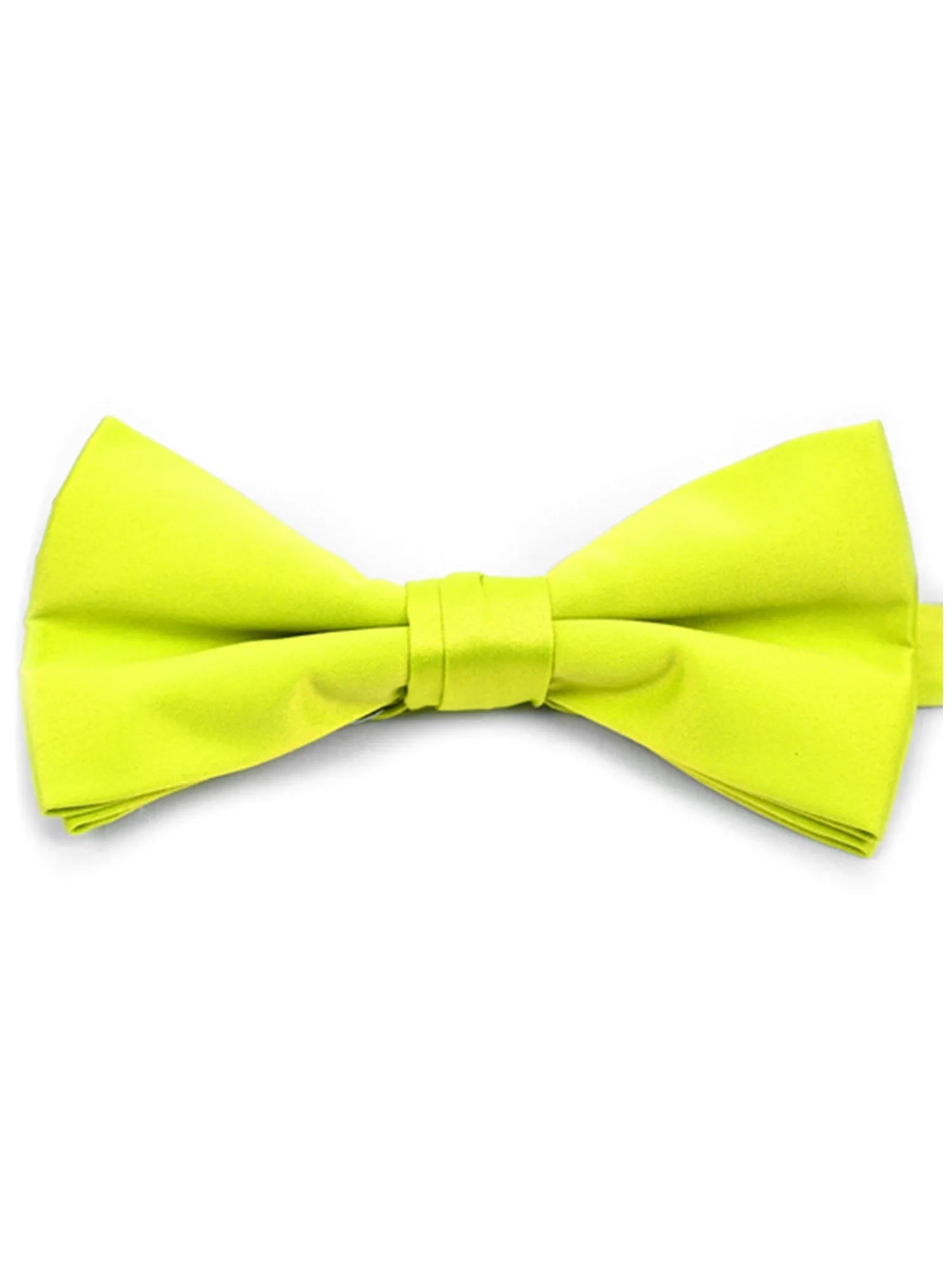 Men's Pre-tied Adjustable Length Bow Tie - Formal Tuxedo Solid Color