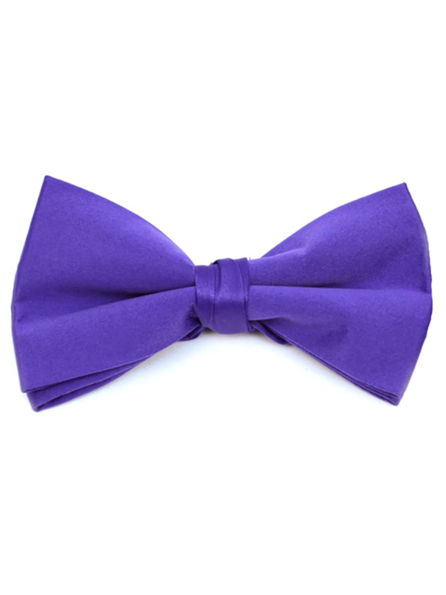 Men's Pre-tied Adjustable Length Bow Tie - Formal Tuxedo Solid Color