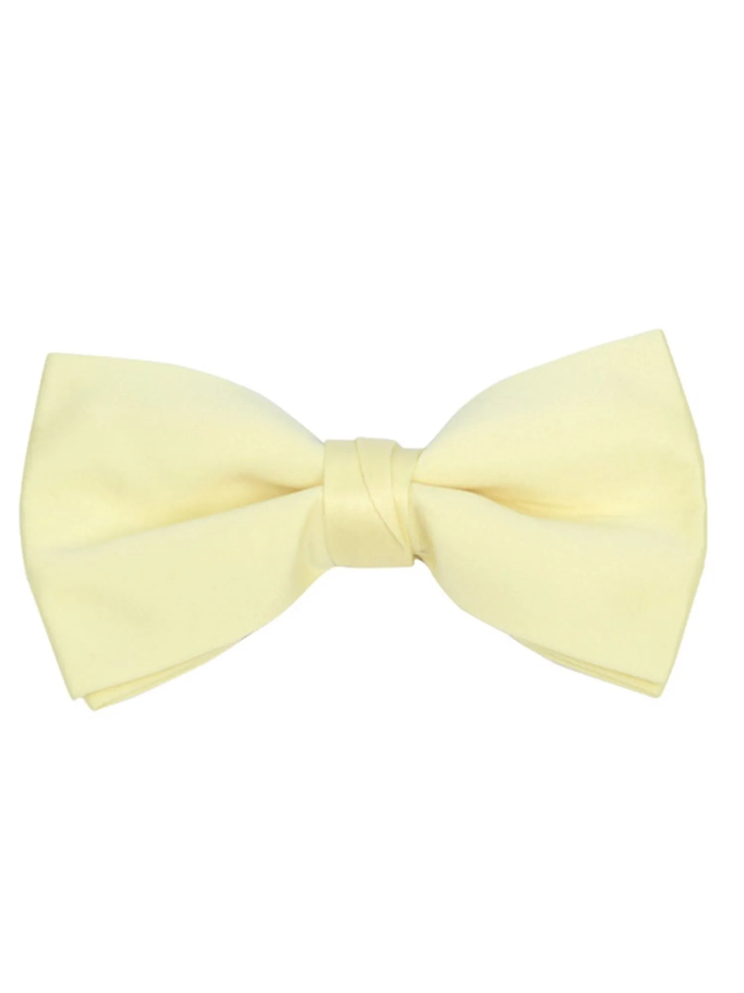 Men's Pre-tied Adjustable Length Bow Tie - Formal Tuxedo Solid Color