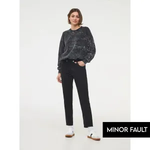 (Minor Fault) Black High Waisted Mom Jeans