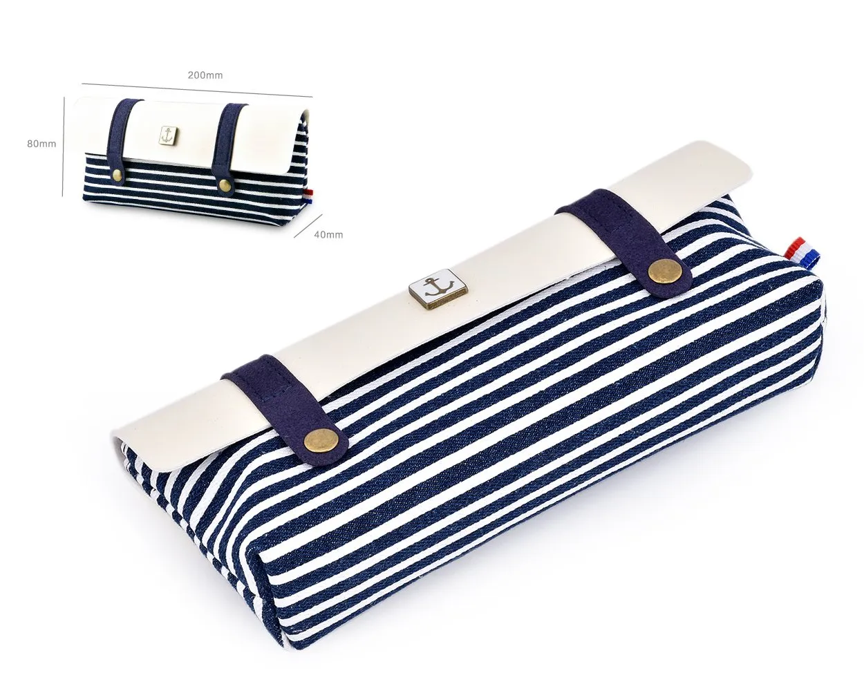 Navy Style Pen and Pencil Case - Dark Blue