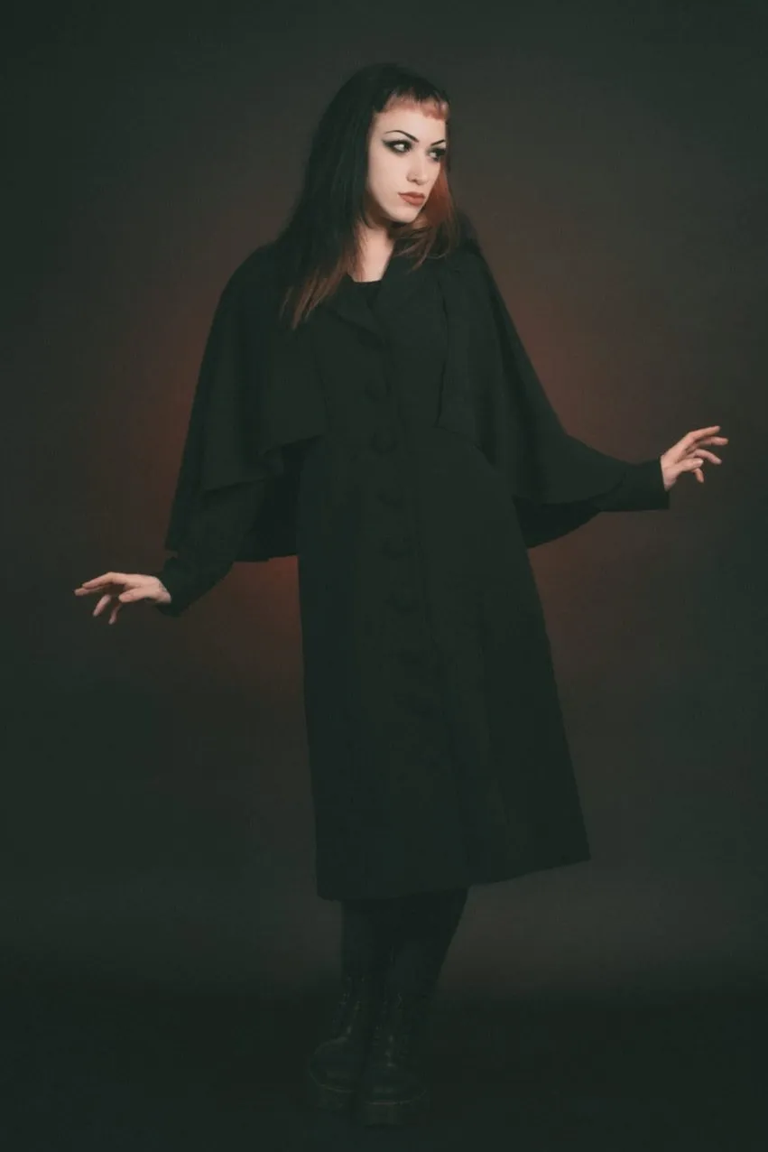 Nevermore Caped Coat by Lively Ghosts