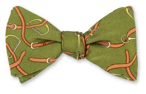 Olive Stirrups Bow Tie - B5578