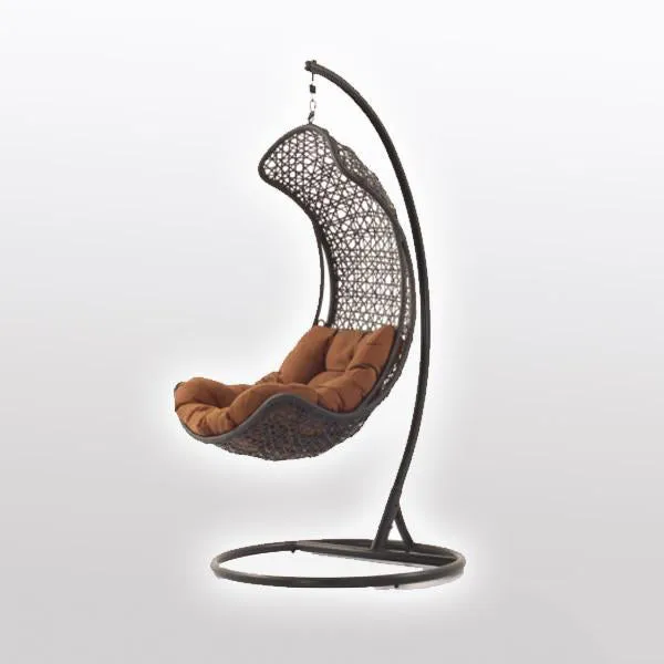 Outdoor furniture Wicker - Swing With Stand - Citrus