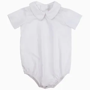 Peter Pan Collar Woven Onsie 6-12M