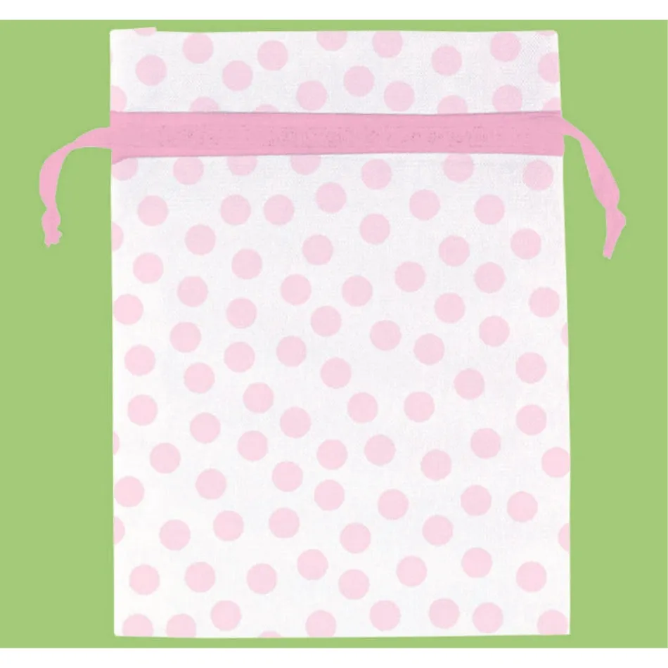 Pink Dots Organza Bags 12pk