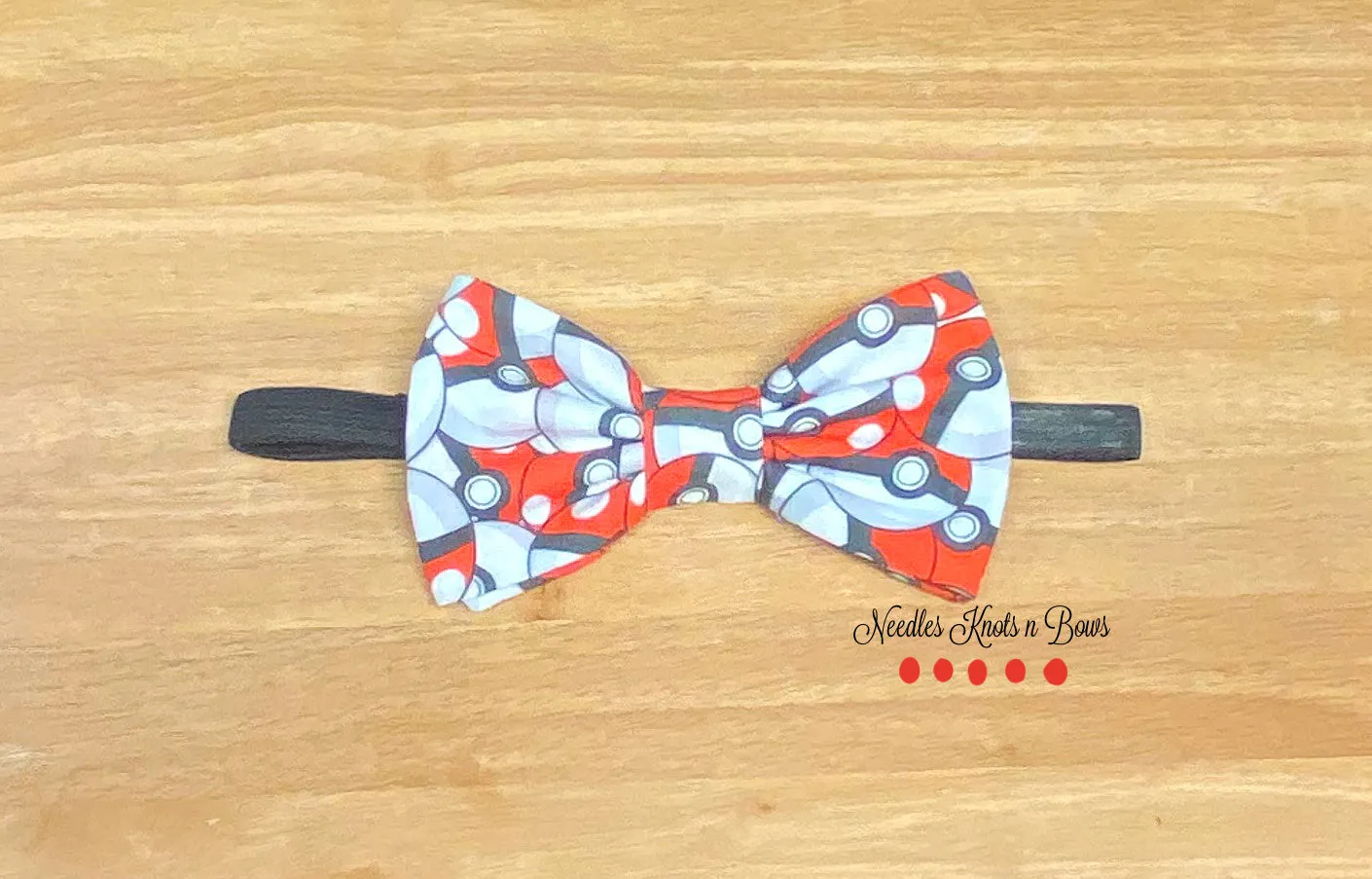 Pokeball Pokemon Character Bow Tie