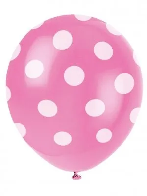 Polka Dot Balloons - Pink