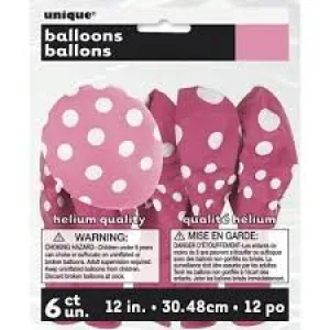 Polka Dot Balloons - Pink