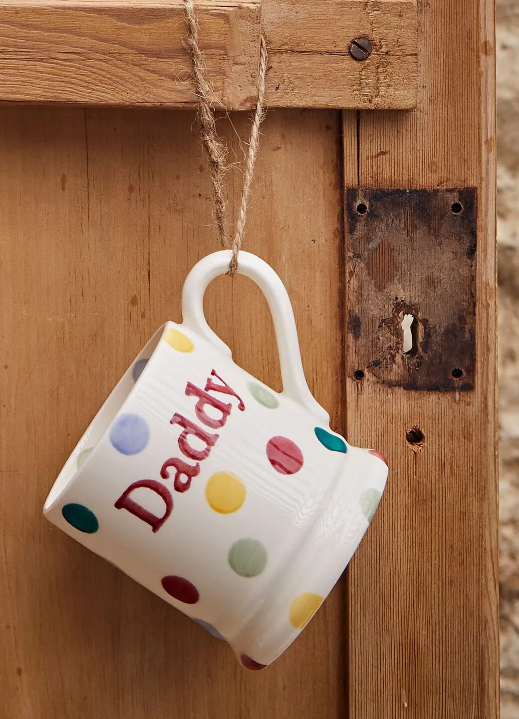 Polka Dot 'Daddy' 1/2 Pint Mug