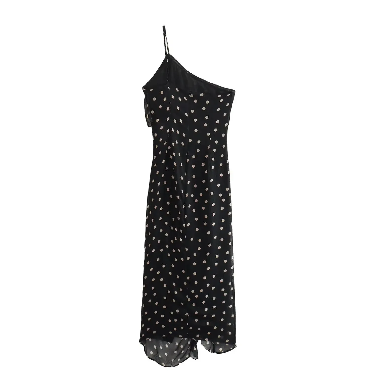 Pre Order:  Single Strap Polka Dots Dress