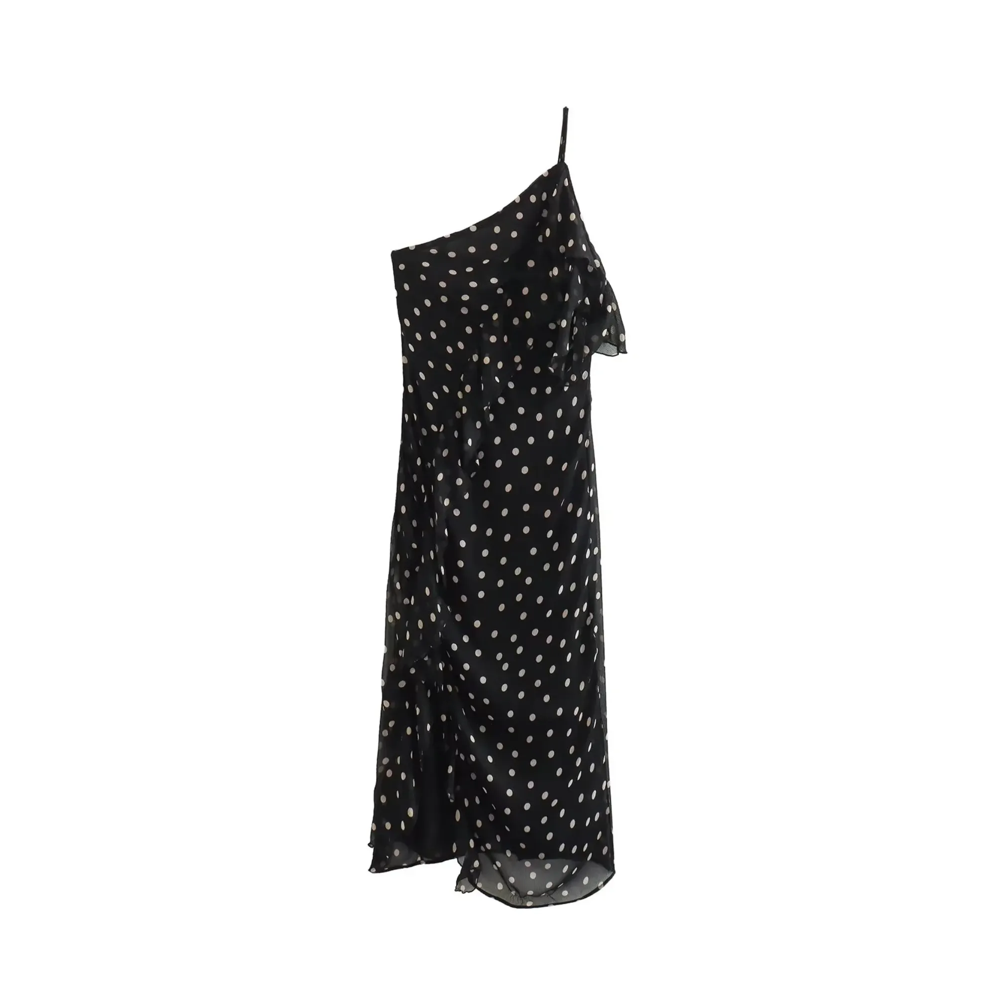 Pre Order:  Single Strap Polka Dots Dress