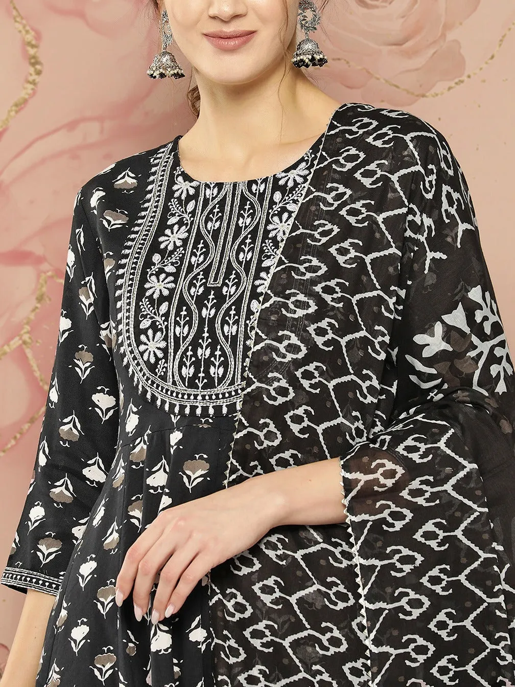 Printed Kurta Dupatta Set