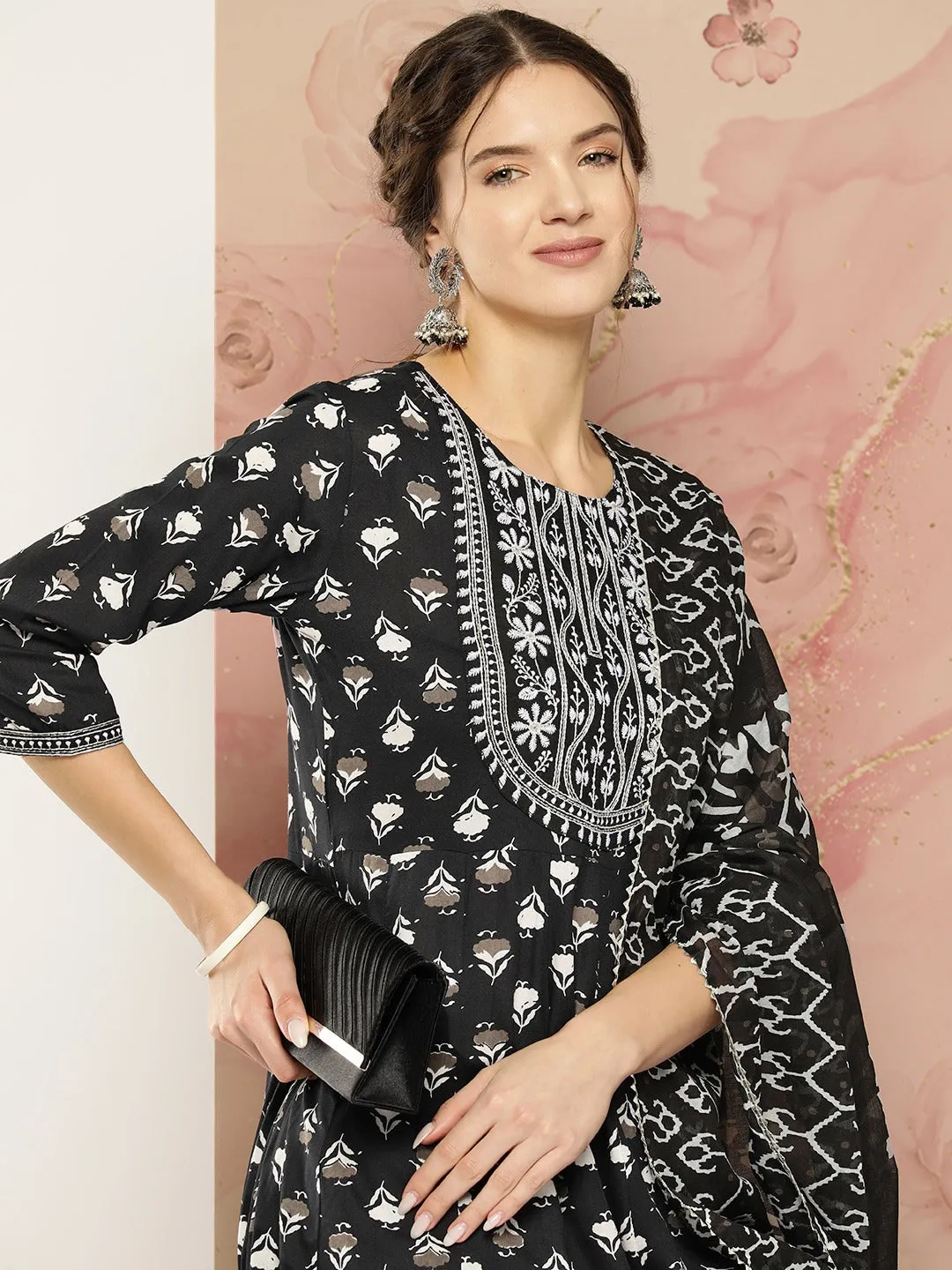 Printed Kurta Dupatta Set