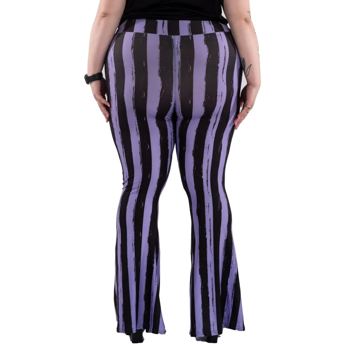 Purple Black Striped Hellz Bellz Flares