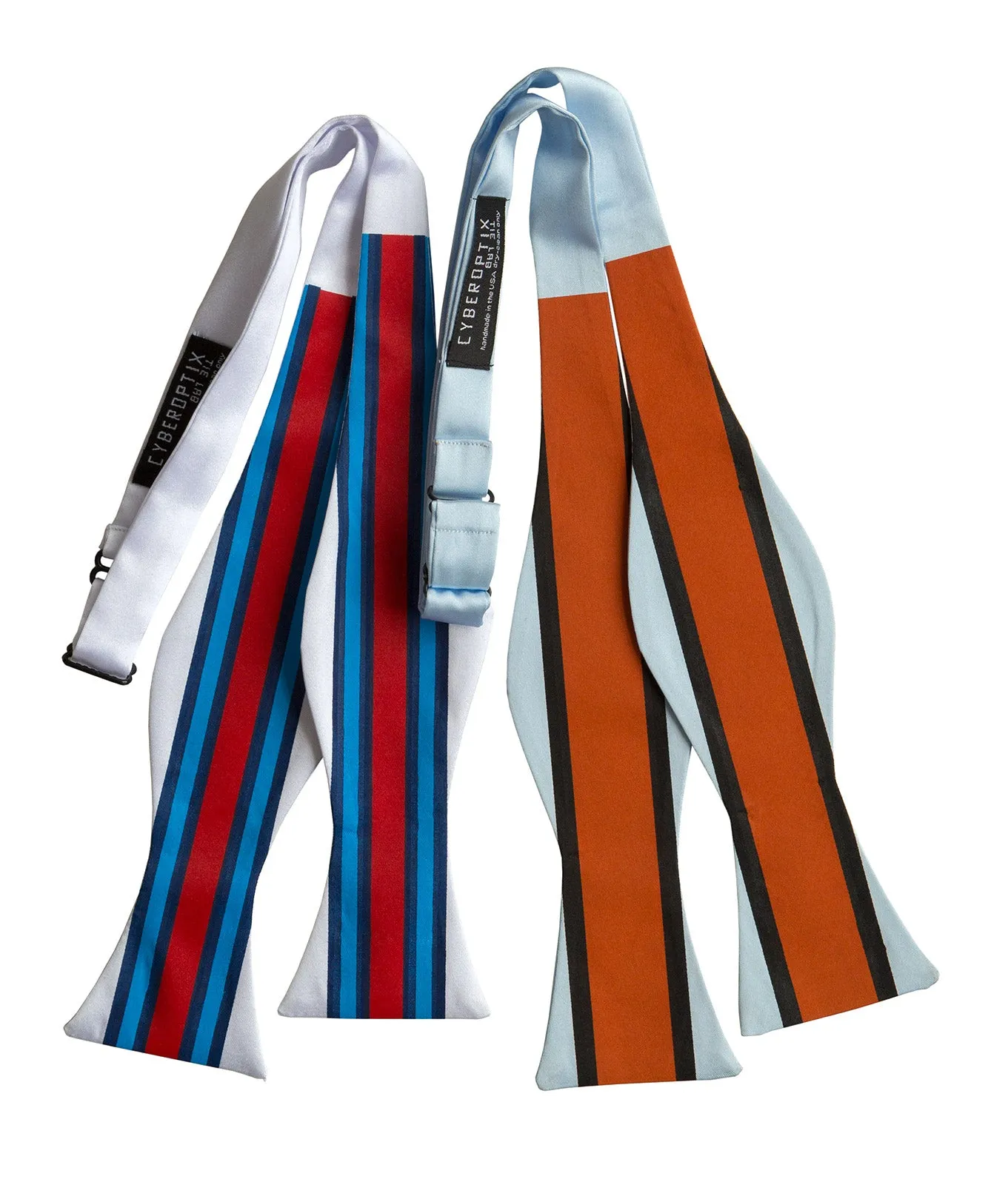 Racing Stripes Bow Tie: Le Mans Mirage Print Tie