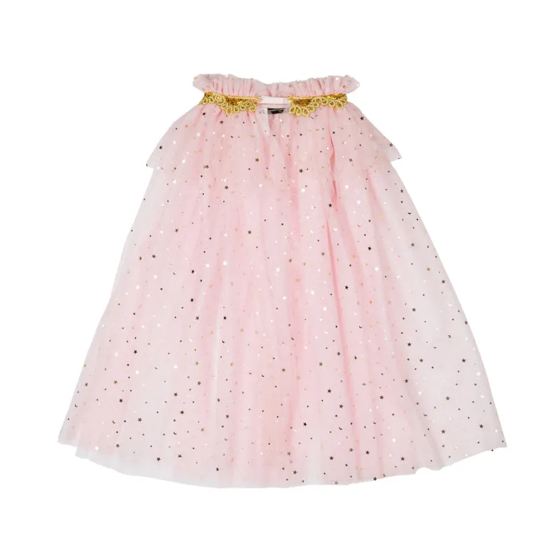 Rock Your Kid Starry Pink Tulle Cape