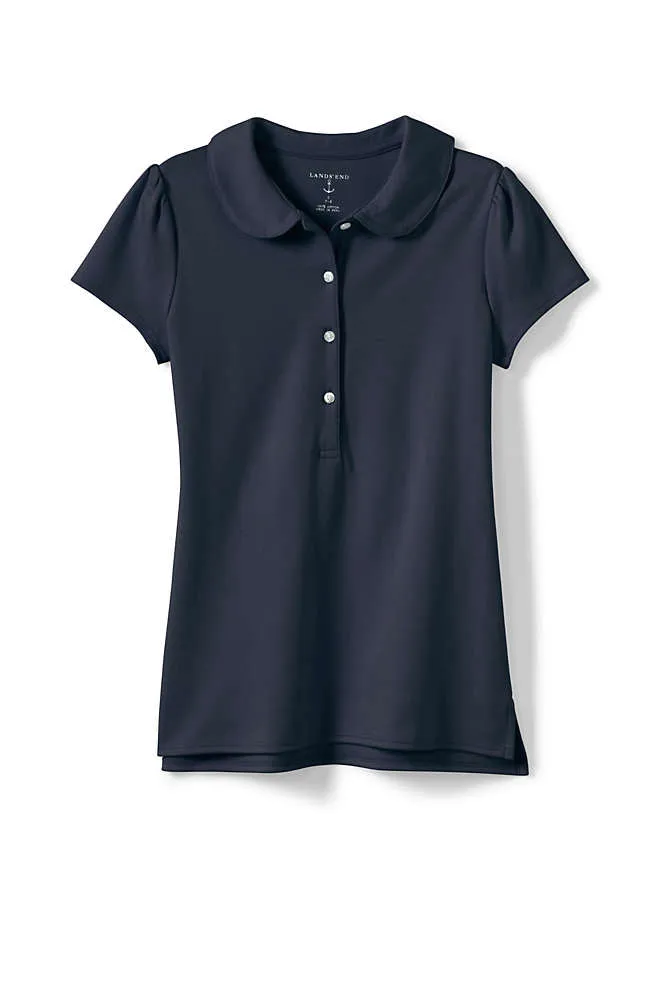 Short Sleeve Peter Pan Collar Shirt