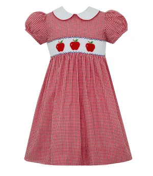 Smocked Apple Peter Pan Collar